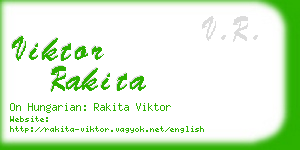 viktor rakita business card